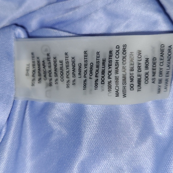 Vince Camuto Vneck Aline Tropical Floral Bird of Paradise 8 Blue Pink NWT - Picture 4 of 4